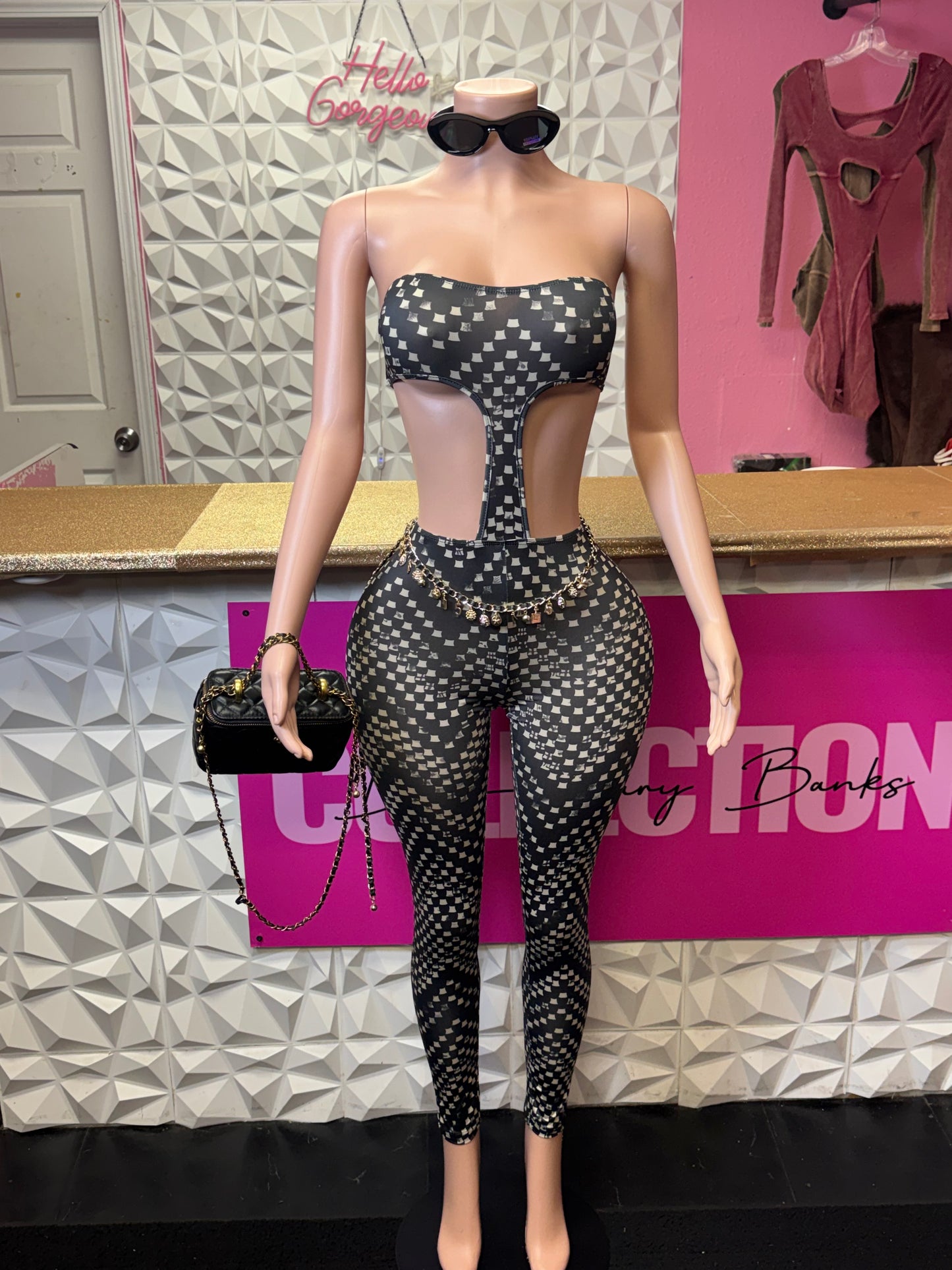 Catch Me If You Can Jumpsuit ( Black)