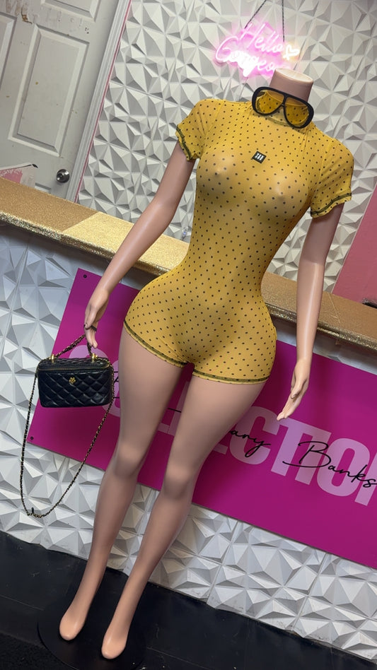 Say Yes Romper ( Yellow)