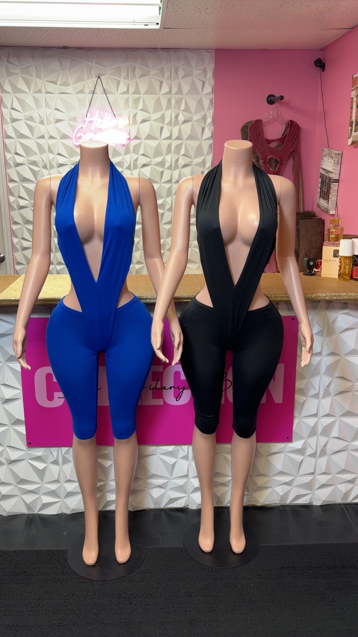 Risk It All Romper ( Black)