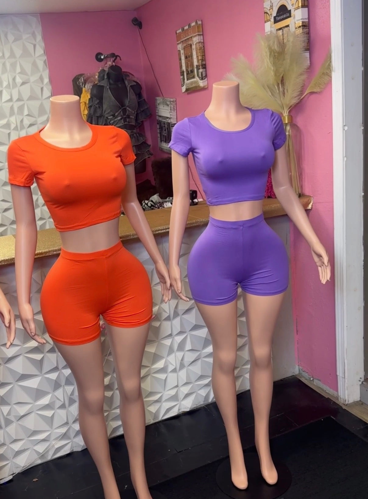 Basic Short Set ( Purple )