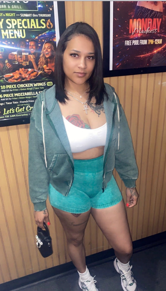 Mineral Wash Matching Short Set 